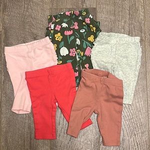 5 Pairs Newborn Pants
